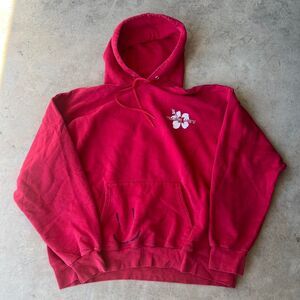 Trader Joes Hoodie Mens size L red worker issued